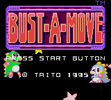 Bust a Move title screen for Sega Game Gear